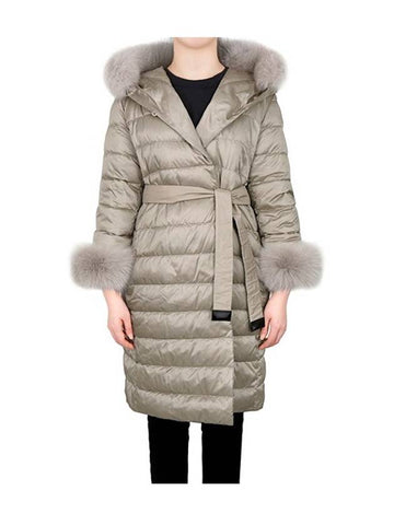 Luce Novef Reversible Cube Full Set Hooded Goose Down Jacket NOVEF 019 - MAX MARA - BALAAN 1