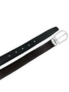 Horseshoe Buckle Reversible Leather Belt Black Brown - MONTBLANC - BALAAN 9