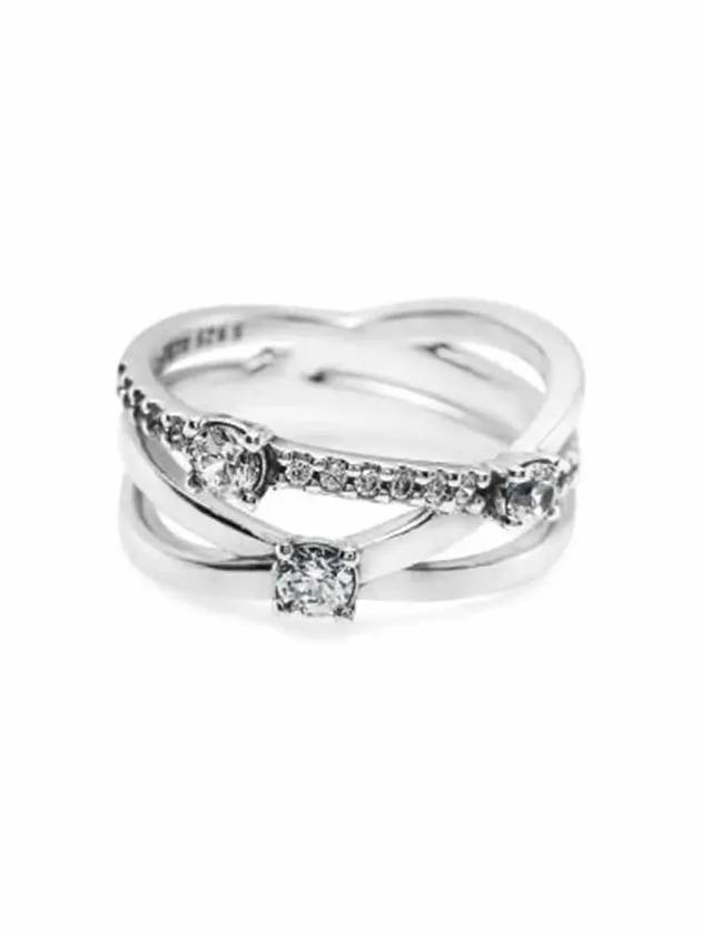 Sparkling Triple Band Ring Silver - PANDORA - BALAAN 4