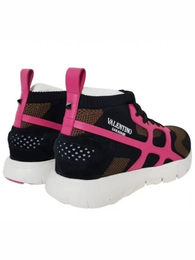 S0A57 GHB 19A Sound High Top Sneakers Pink - VALENTINO - BALAAN 5