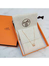 Mini Pop H Pendant Rose Gold & Marron Glace - HERMES - BALAAN 6