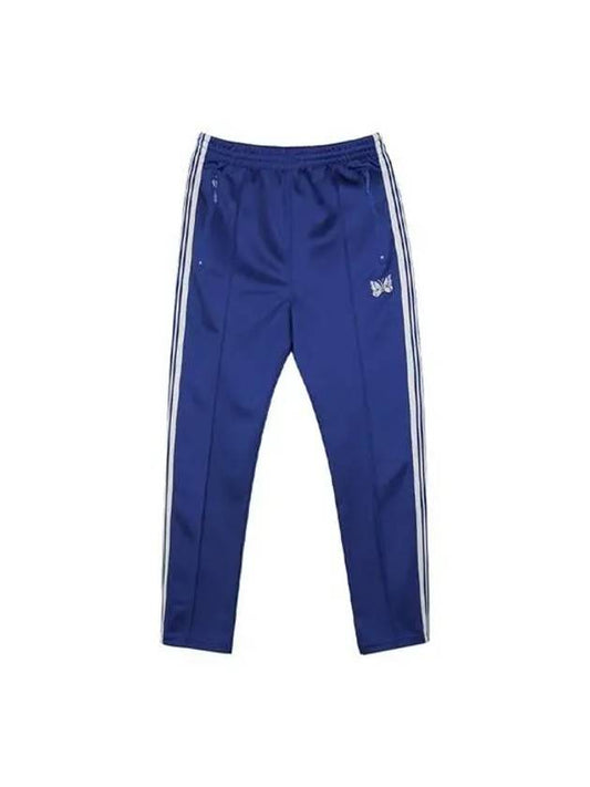 Needles Men's NARROW Poly Smooth Track Pants Royal OT229 C Royal - NEEDLES - BALAAN 1