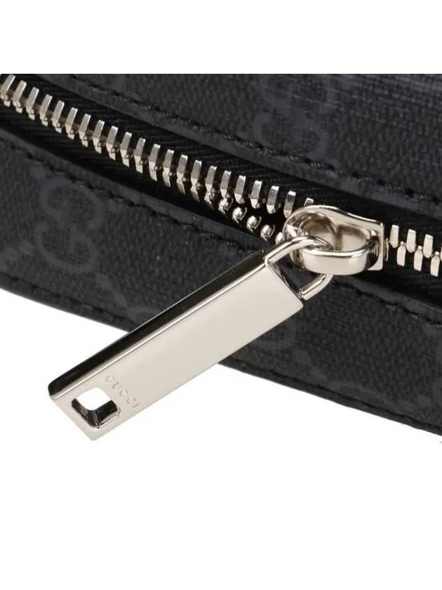 GG Supreme Fabric Leather Cross Bag Black - GUCCI - BALAAN 8