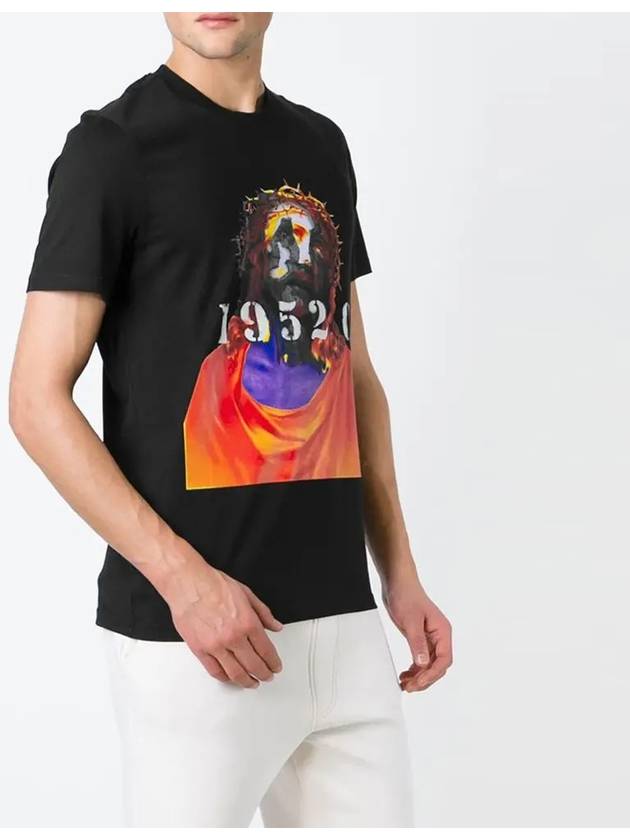 11th Anniversary Jesus Multicolor TShirt Black 7133 651 001 - GIVENCHY - BALAAN 3