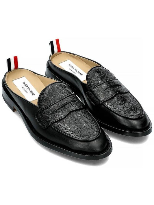 Pebble Grain Penny Mule Loafers FFF154A 001 - THOM BROWNE - BALAAN 2