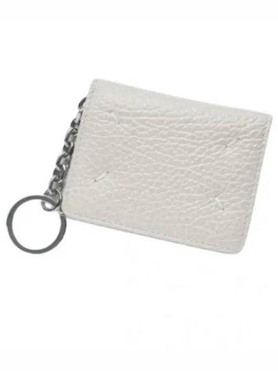 4 Stitch Keyring Card Wallet Grey - MAISON MARGIELA - BALAAN 2