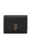 Monogram Motif Grainy Leather Folding Wallet Black - BURBERRY - BALAAN 3