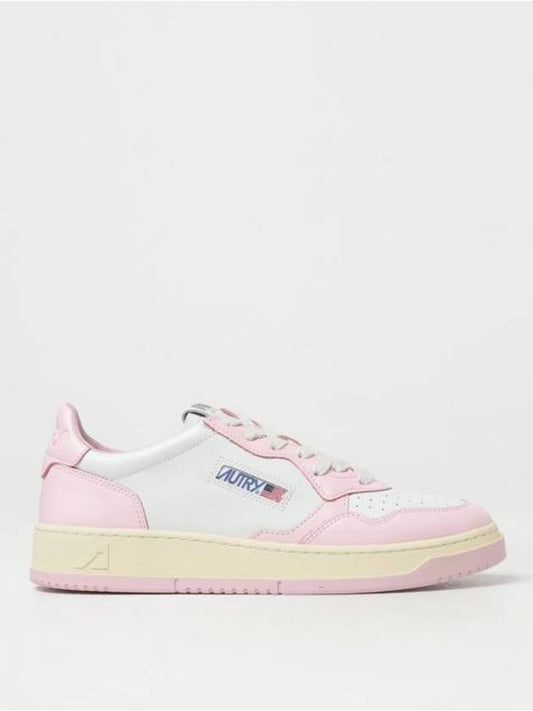 Men's Medalist Low Leather Sneakers Pink - AUTRY - BALAAN 1