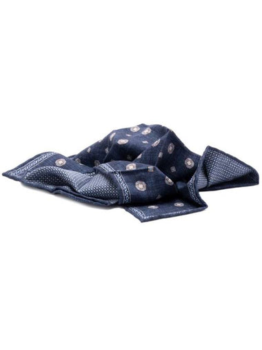 Square silk muffler navy - BRUNELLO CUCINELLI - BALAAN 1