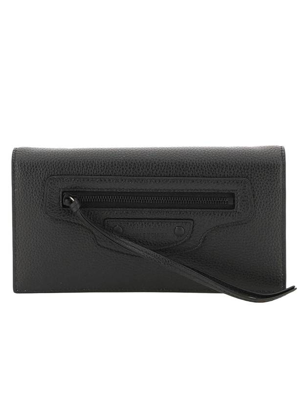 Men s Neo Classic Leather Long Wallet Black - BALENCIAGA - BALAAN 1