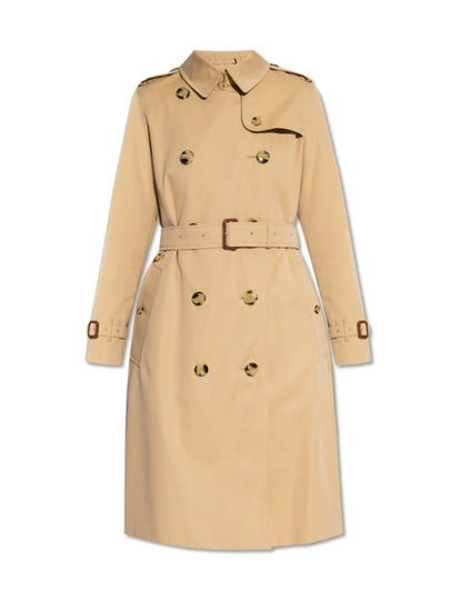 Kensington Heritage Cotton Trench Double Coat Beige - BURBERRY - BALAAN 2