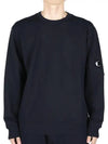 Diagonal Raised Fleece Lens Sweatshirt Navy - CP COMPANY - BALAAN 2