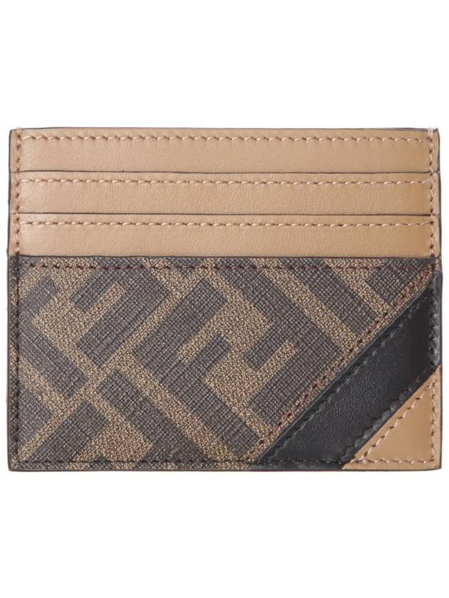 FF Logo Card Wallet Brown - FENDI - BALAAN 2