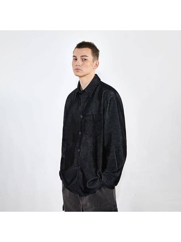 Corduroy washed shirt outer black 0080 VMM - VOYONN - BALAAN 3