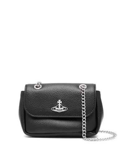 ORB Chain Small Shoulder Bag Black - VIVIENNE WESTWOOD - BALAAN 1