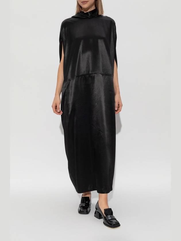 JIL SANDER Satin Dress, Women's, Black - JIL SANDER - BALAAN 3