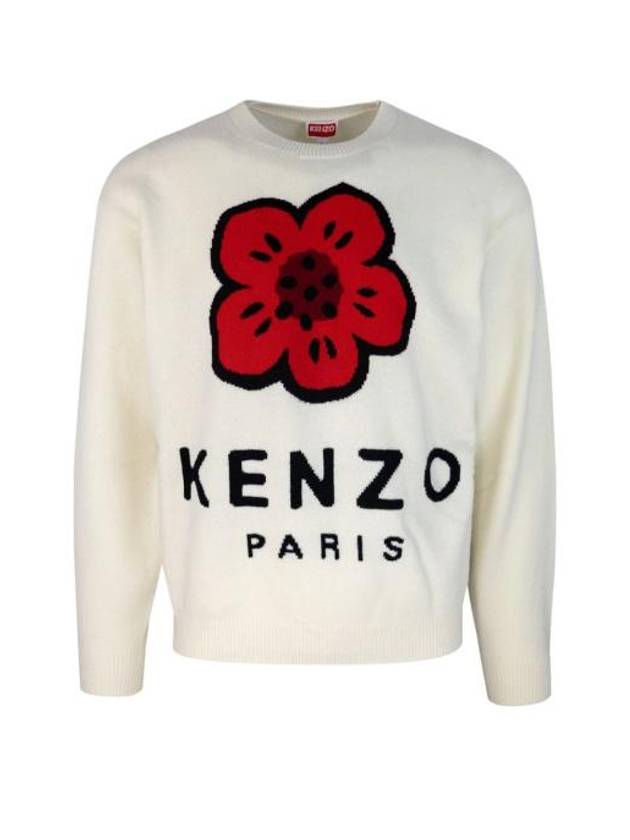 Balk Flower Knit Top White - KENZO - BALAAN 1