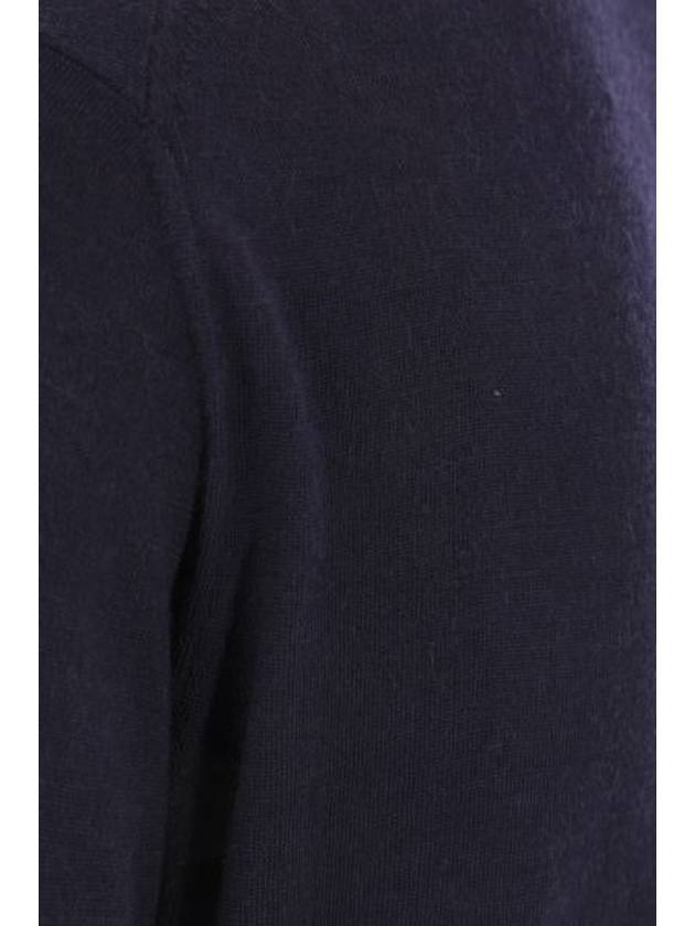 Wool Cashmere Knit Top Navy - BRUNELLO CUCINELLI - BALAAN 6