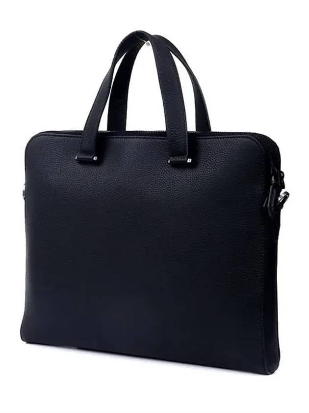 Double Pocket Zipper Briefcase Black - SALVATORE FERRAGAMO - BALAAN 5