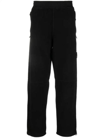 Garment Dyed Wappen Patch Jogger Pants Black - STONE ISLAND - BALAAN 1