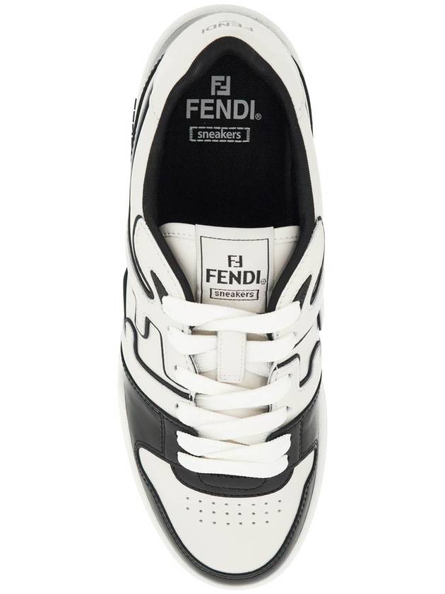 Match Low Top Sneakers Black - FENDI - BALAAN 3