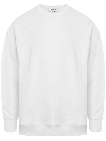 Studios Bag Reverse Label Sweatshirt White - ACNE STUDIOS - BALAAN.