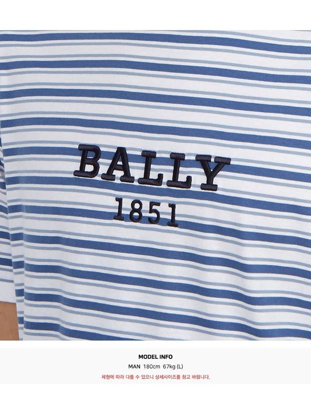 Men s Short Sleeve T Shirt M5BA965F 5H1 - BALLY - BALAAN 6