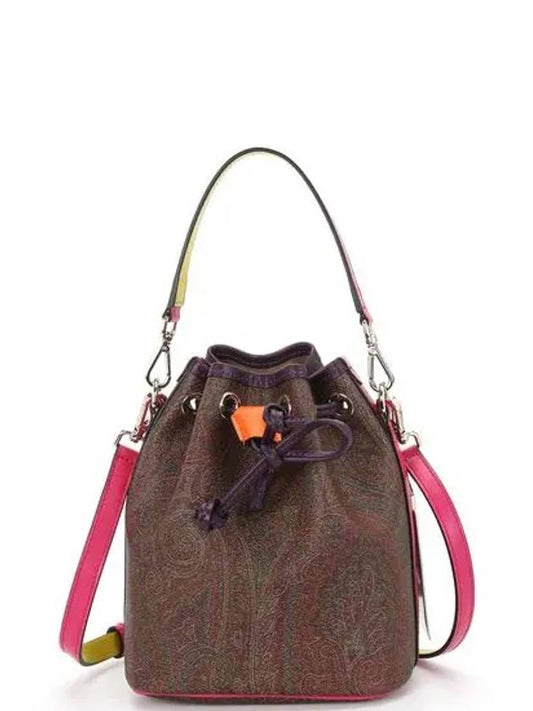 Paisley Small Bucket Bag Multi Brown - ETRO - BALAAN.