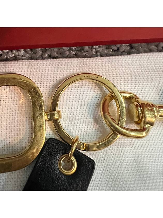 V Logo Signature Key Holder Gold - VALENTINO - BALAAN 8