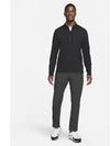 Men's Dry Fit Victory Half Zip Long Sleeve T-Shirt Black - NIKE - BALAAN 4