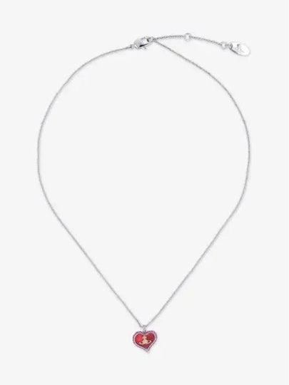 Petra Heart Logo Necklace Red - VIVIENNE WESTWOOD - BALAAN 2