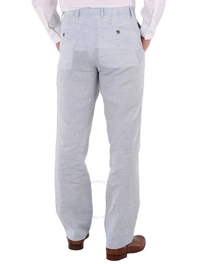 Burberry Men's Light Blue Melange Tailored Trousers, Brand Size 44  (Waist Size 29.5") - BURBERRY - BALAAN 3