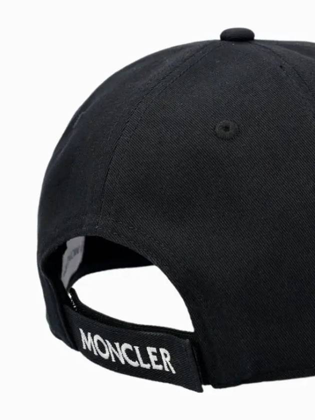 Logo Patch Ball Cap Black - MONCLER - BALAAN 5