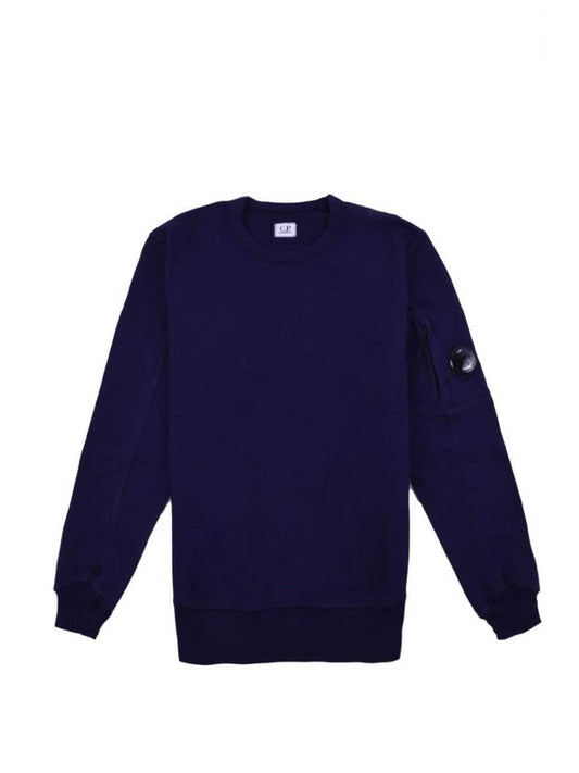 Men's Lens Wappen Cotton Sweatshirt Navy - CP COMPANY - BALAAN 1