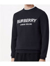 Jacquard Logo Wool Knit Top Navy - BURBERRY - BALAAN 4