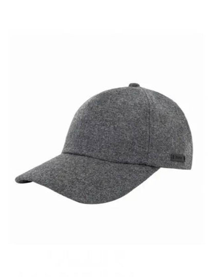 Logo Label Wool Blend Ball Cap Gray - HUGO BOSS - BALAAN 2