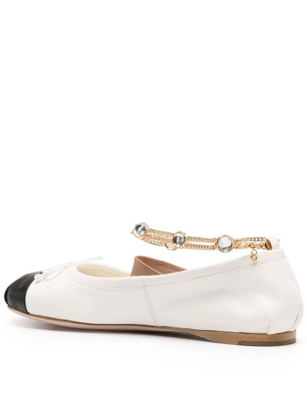 24 ss Leather Flat Shoes WITH Jewel Strap 5F083EF005327F0A72 B0650994113 - MIU MIU - BALAAN 3