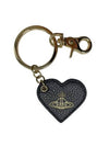 Grain Leather Heart Keyring Black - VIVIENNE WESTWOOD - BALAAN 1