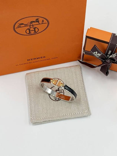 Mini Clic Chaine D'Ancre Bracelet Black - HERMES - BALAAN 2