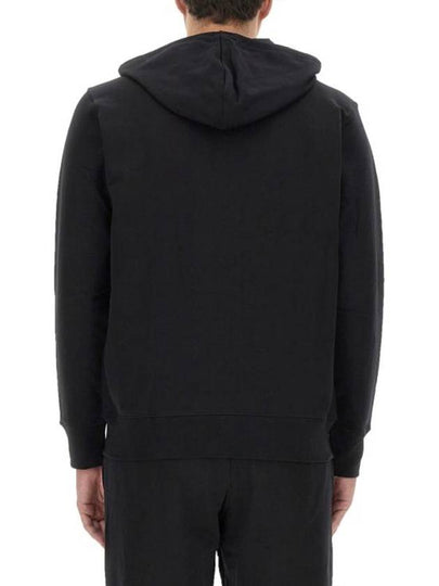 Zebra Logo Cotton Zip Up Hoodie Black - PAUL SMITH - BALAAN 2