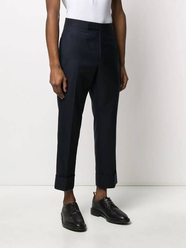 Super 120S Twill Classic Backstrap Trouser Pants Navy - THOM BROWNE - BALAAN 3