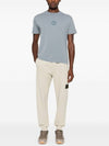 Signature Wappen Patch Cotton Baggy Pants Plaster - STONE ISLAND - BALAAN 5