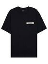 Le Gros Grain Logo Short Sleeve T-Shirt Black - JACQUEMUS - BALAAN 2