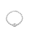 Interlocking G Flower Motif Chain Bracelet Silver YBA481687001 - GUCCI - BALAAN 2