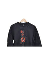 Flower Sweatshirt Black - NEIL BARRETT - BALAAN 3