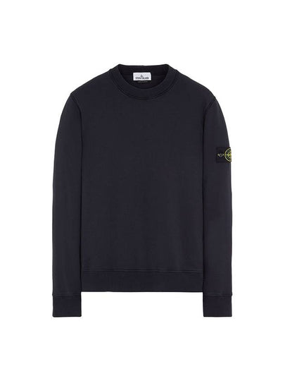 Compass Patch Crew Neck Sweatshirt Navy - STONE ISLAND - BALAAN 2