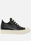 Calfskin Low Top Sneakers Black - RICK OWENS - BALAAN 2