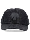 Big Palm Ball Cap Black - PALM ANGELS - BALAAN.