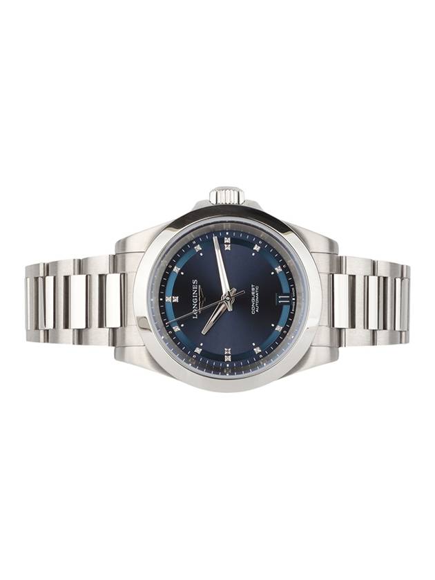 L3 430 4 97 6 Conquest Sunray Blue Dial 14P Diamond Watch 24 Year Department Store Warranty 33769 3 - LONGINES - BALAAN 3