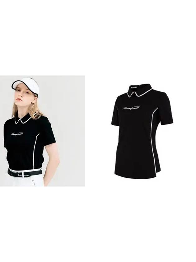 Golf Line Color T-Shirt Black - HENRY STUART - BALAAN 2